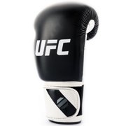 UFC Compact Bag Gloves - L/XL, White/Black - Heavy Bag Training Gloves for Boxing & Mixed Martial Arts, with Form-Fit Ergonomic Hand Compartment