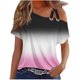 thumbnail image 1 of Tops de Ajuste Suelto para las Mujeres Moda Impresa Doble Suspensión Manga Corta Top Suelto, Blusa Casual Ligera, 1 of 5