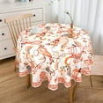 thumbnail image 3 of Fall Thanksgiving Tablecloth,Pumpkin Paisley Orange Brown Thanksgiving Table cloths 60 x 60 for Harvest Festival Decor,Perfect for Kitchen Dinner, Restaurant ,Outdoor Holiday Picnic Table Cover, 3 of 6