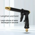 thumbnail image 6 of Ruroz Garden Hose Nozzle Sprayer, Heavy Duty Metal Water Nozzle, High Pressure Spray Gun with 4 Spraying Patterns for Car Washing, Plants, Lawn and Patio Gardening, 6 of 9