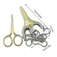 thumbnail image 2 of Small Embroidery Scissors With Necklace | Sewing Scissors For Fabric Cutting Vintage Scissors | Antique And Table Cookware Set Vintage 70s Kitchen Ware Appliances Home Gadgets Must Have Set with, 2 of 3