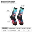 thumbnail image 2 of Fotbe Lively Cute Turtle Pattern Long Socks for Men & Women – Breathable & Stretchy Compression Socks, Ideal for Running, Travel, and Everyday Wear Size 5-11, 2 of 6