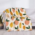 thumbnail image 3 of Rateoe Peach1 Pattern Flannel Throw Blanket, Ultra-soft Blanket for Bed, Couch, Car, Hypoallergenic Anti-pilling blanket-60"x50"(Horizontal), 3 of 6