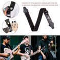 thumbnail image 1 of Juego de correas ajustables para bajo, correa de guitarra con extremo de cuero, conjunto de cinturón, corbata para cabezal, 1 of 8
