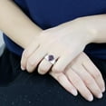thumbnail image 5 of Purple Silver Womens Ring Solitaire Stainless Steel Zircoin Anillo Morado Purpura y Plata Para Mujer Solitario Acero Inoxidable, 5 of 5