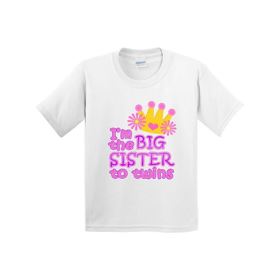Inktastic I'm the Big Sister to Twins. Youth T-Shirt