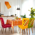 thumbnail image 3 of 4 Pcs Fall Chair Covers for Dining Room, Thanksgiving Stretch Removable Dining Chair Cover Set of 4, Autumn Pumpkin Truck Chair Slipcovers Seat Protector for Fall Restaurant Decor, 3 of 6