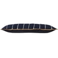 thumbnail image 3 of Laddha Home Designs Handwoven Flanged Border Striped Cotton Lumbar Pillow Cover - 36" - Blue and, 3 of 9