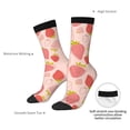 thumbnail image 2 of Yiaed Strawberry Print Great elasticity Crew Socks Sports socks for Men and Women, 2 of 5