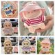 thumbnail image 2 of Ropa para mini muñecas de peluche, accesorios y atuendos para muñecas ídolos de Corea Kpop Exo Labubu V1 V2, camisa a rayas, mono con bolsillos, 2 of 5