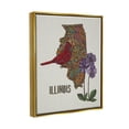 thumbnail image 3 of Stupell Industries Intricate Paisley State Illinois Graphic Art Metallic Gold Floating Framed Canvas Print Wall Art, Design by Valentina Harper, 3 of 6