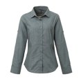 thumbnail image 1 of Premier - Camisa de popelín con manga larga para mujer (Vaquero gris), 1 of 1