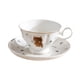 thumbnail image 4 of Taza de cerámica para café, té, diseño de , 180 ml, regalo único, taza de café con platillo, , para el hogar, cafetería, té., 4 of 9
