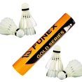 thumbnail image 1 of Steffer Funex Gold Series Feather Badminton Shuttlecocks | White , Pack Of 10 , Enjoy Lasting Durability & High - Quality, 1 of 4