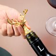 thumbnail image 4 of ReaNea Zinc Alloy Wine Stopper Deer Head Design Beverage Bottle Stoppers, 4 of 9