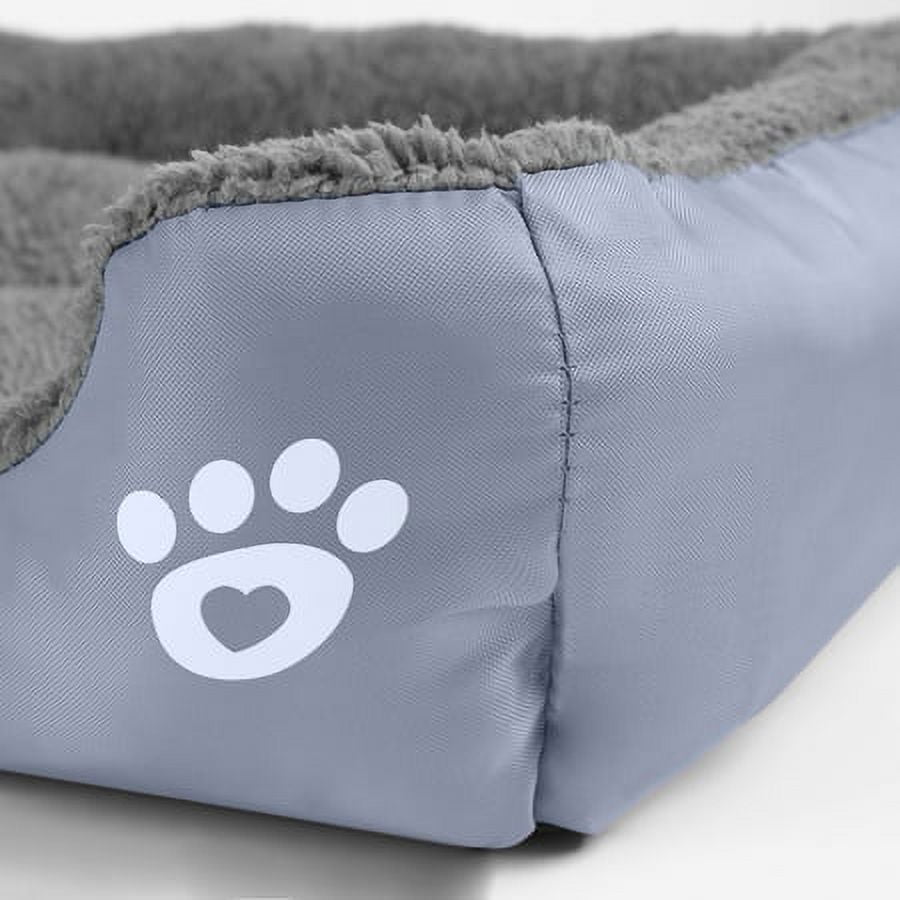 Merkaren Life Furry Bolster Large Dog Bed Washable Comfortable Pet Beds