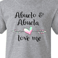 thumbnail image 4 of Inktastic Abuelo and Abuela Love Me- Heart Grandchild Youth T-Shirt, 4 of 5