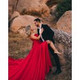 thumbnail image 5 of Unique Flying Dresses Photoshoot Dress | Flowy Dress | Satin Dress | Long Flying Dress | Flying Dress for Photoshoot| Long Train Dress |Women's Handmade Flying Dresses, 5 of 6