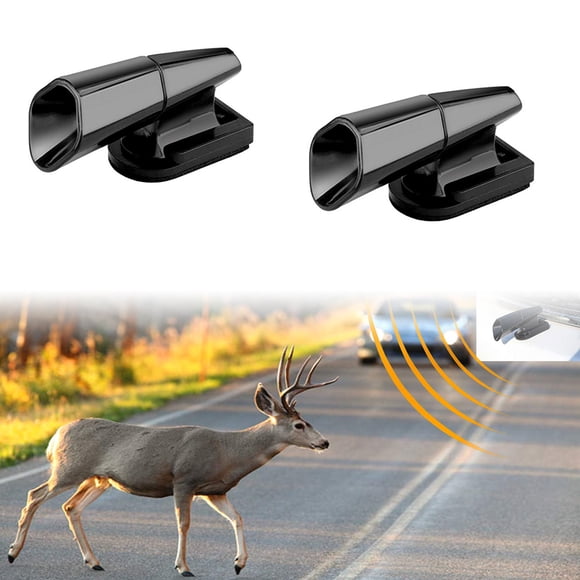 Flmtop 2Pcs Ultrasonic Animal Saving Wind Whistle Cars Motorcycle Deer Warning Repeller