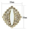 thumbnail image 2 of IP Gold(Ion Plating) Brass Earrings with Top Grade Crystal in Champagne for Women Champagne Stone Color Style GL350, 2 of 2