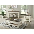 thumbnail image 2 of Martin Svensson Home Monterey 50" Coffee Table, Cream White and Brown, 2 of 10