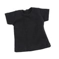 thumbnail image 2 of Camiseta en miniatura para figuras, fácil de usar, camiseta corta para muñecas BJD de 1 a 6 pulgadas. Negro, 2 of 8