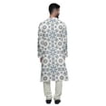 thumbnail image 3 of Atasi Designer Kurta Pajama For Men Printed Angrakha Style Casual Summer Clothing, 3 of 5