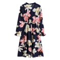 thumbnail image 3 of GDREDA Robe de Base pour Femme Ajustée à Manches Longues avec Nœud, Taille Élastique, Robe Mi-Longue, Robe Confortable, 3 of 4