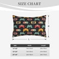 thumbnail image 4 of Fuzoiu Retro Video Game Print Fuzzy Pillowcases, Super Soft Pillow Case Cover with Zipper for Bedroom, Sofa, Couch,Cozy Pillow Shams for All Seasons-20"x30", 4 of 6