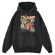thumbnail image 3 of Sudadera con capucha retro desgastada para hombre, estilo hip hop, estilo club Champ 67, informal, de gran tamaño, 100 % algodón, 3 of 5