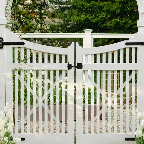 MUSEYA Gate Latch Galvanized Iron Black Color for Pool Area 1Pcs