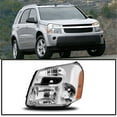 thumbnail image 5 of Genrics GM2502254 GM2503254 Chrome Headlight Assembly Left and Right Side Replacement for 2005-2009 Equinox with Amber Corner Headlamp 15888058, 15888059, 5 of 5
