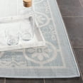 thumbnail image 3 of SAFAVIEH Martha Stewart Amera Indoor Floral Bordered Indoor/Outdoor Area Rug, Aqua/Cream, 5'5" x 7'7", 3 of 8