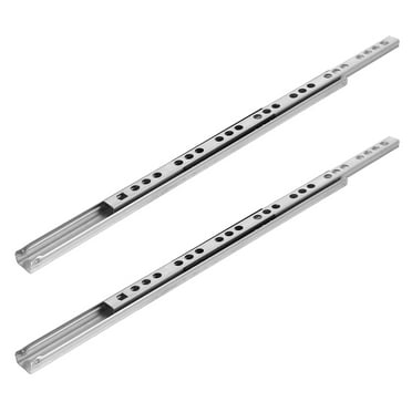 2pcs Full Extension Drawer Slides Side Mount Ball Bearing Rails Steel Cabinet Dresser Wardrobe Glides Kitchen Trash Can Slider Runners
