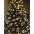 Sleetly 12pk Shatterproof White Christmas Ornaments, 3.15 inch Clear