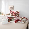thumbnail image 6 of Manfei Kawaii Christmas Snowman 7-Piece Twin Bedding Sets for Kids, Vintage Red Buffalo Plaid Bedding Comforter Set, Reindeer Animal Reversible Sheet Sets, Luxury Bedroom Decor, 6 of 8