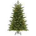 thumbnail image 1 of Gymax 6 FT Artificial Christmas Tree w/ 2116 Lush PVC & PE Tips 300 LED Lights, 1 of 10