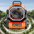 thumbnail image 4 of Fiudx Ofertas De La Semana Ventilador Eléctrico Para Acampar, Ventilador Para Exteriores, Luz Doméstica, Banco De Energía Para Teléfono Móvil, Gancho De Luz Led, Ventilador Para Acampar, 4 of 7