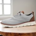 thumbnail image 4 of Zapatillas de vestir de malla para hombre Zapatillas de deporte de moda transpirables Zapatos de negocios cómodos, 4 of 9