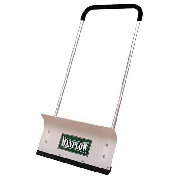 Manplow Snow Shovel, 24 in W x Plastic Blade, 48 in L Aluminum Handle PRO24