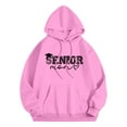 thumbnail image 2 of Senior Mom Hoodies for Women Class Of 2026 Hoodie Graduation Graphic Hooded Sweatshirt with Pockets Pullover Tops, 2 of 4