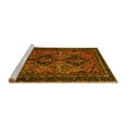 thumbnail image 2 of Ahgly Company Machine Washable Indoor Square Persian Yellow Traditional Area Rugs, 6' Square, 2 of 4
