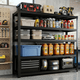 thumbnail image 7 of Heavy Duty Garage Shelving Unit, Metal Storage Shelves 3050 lbs, 5 Tier Adjustable Shelving Rack, Industrial Garage Storage Shelves for Basement, Warehouse, Pantry, 62” W x 24” D x 72” H, 7 of 7