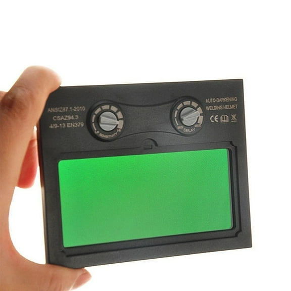 1pc Solar Powered Automatic Darkening Protective Glass Replacement Lens Welding Helmet Splash-proof Welding Mask Eyes Protection