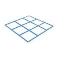 thumbnail image 3 of Juego de lanzar y lanzar TAC Toe grande, juego de ingenio, clásico, grande, 1,13 m x 1,13 m, para césped azul B, 3 of 8