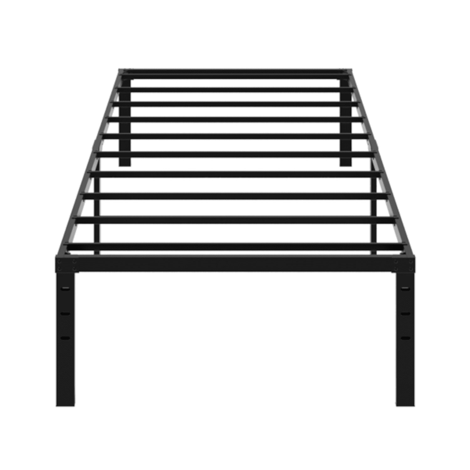 Alvantor Twin Size Simple Basic Platform Metal Bed Frame - 12 Inch Bed Height,Black