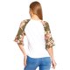 thumbnail image 3 of Blusa Mujer Casual Manga Holgada Con Flores Blanca Ligera multicolor EG, 3 of 5