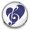Dark Blue, variant on Choose Color | Music Heart Snap Jewelry Ginger Charm Button, For Interchangeable DIY Customizable Accessories