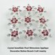 thumbnail image 4 of 4 piezas de adornos de apliques de diamantes de imitación de perlas de copo de nieve de cristal para botones, broches, manualidades, fabricación de joyas, diadema, vestido, decoración de pinza pa, 4 of 4