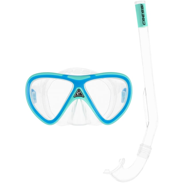 Kit de snorkel Cressi Mini Peg e Island para niños de 2 a 5 años